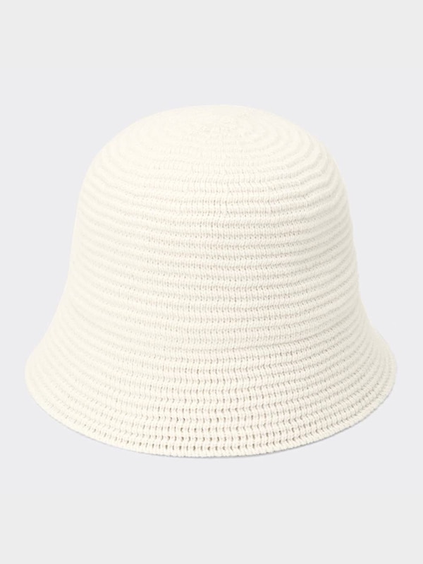 ニットバケットハット