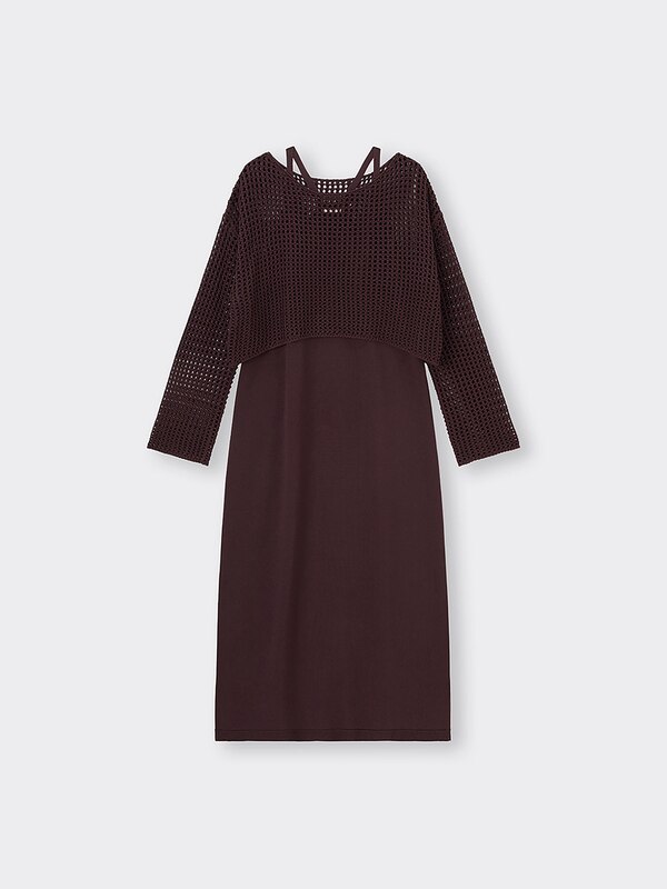 2ピースニットキャミソールワンピース