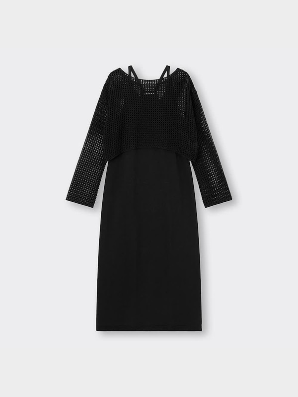 2ピースニットキャミソールワンピース