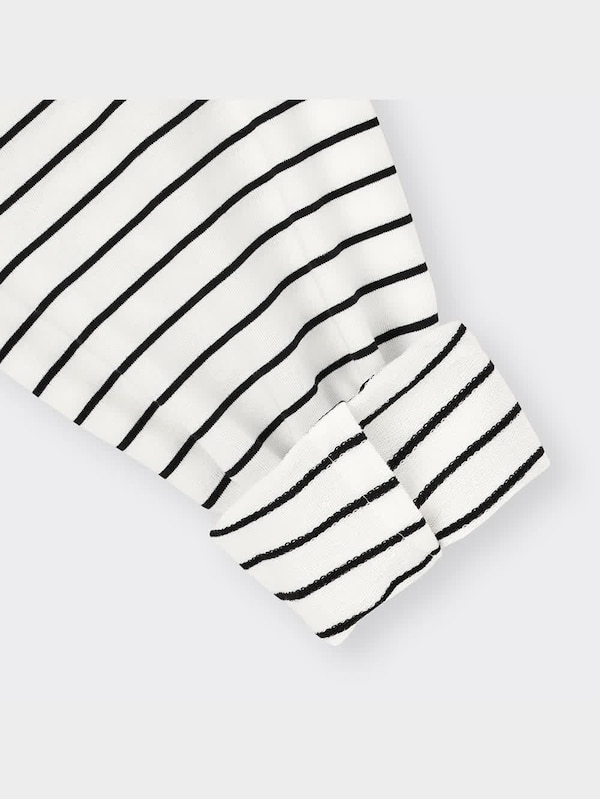 ライトスウェットオーバーサイズT(長袖)(ボーダー)