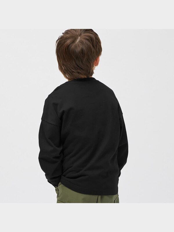 KIDS(男女兼用)グラフィックT(長袖)(刺繍ロゴ)