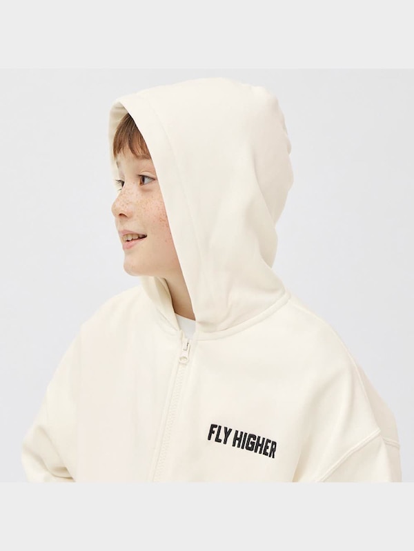 KIDS(男女兼用)オーバーサイズスウェットフルジップパーカ(長袖)