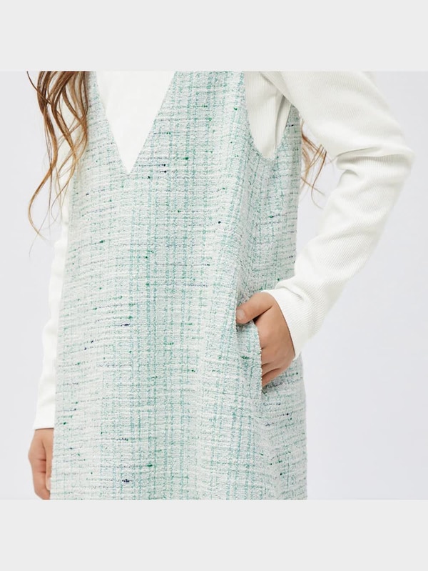 GIRLSリブTセットジャンパードレス(長袖)