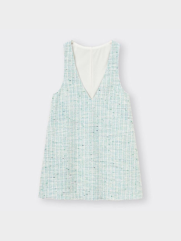 GIRLSリブTセットジャンパードレス(長袖)