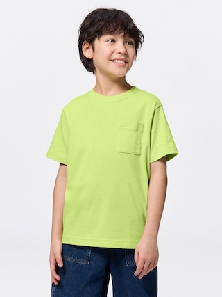 KIDS(男女兼用) コットンポケットT(半袖) 【KIDS・TEEN】 【キッズ Tシャツ・スウェット・ニット】【GU公式/ジーユー】 【GREEN】 KIDS(男女兼用) コットンポケットT(半袖) 【KIDS・TEEN】 【キッズ Tシャツ・スウェット・ニット】【GU公式/ジーユー】 【GREEN】