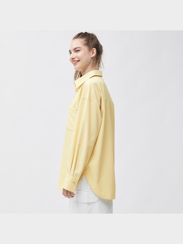 オーバーサイズシャツ(長袖)(UVカット機能付き)