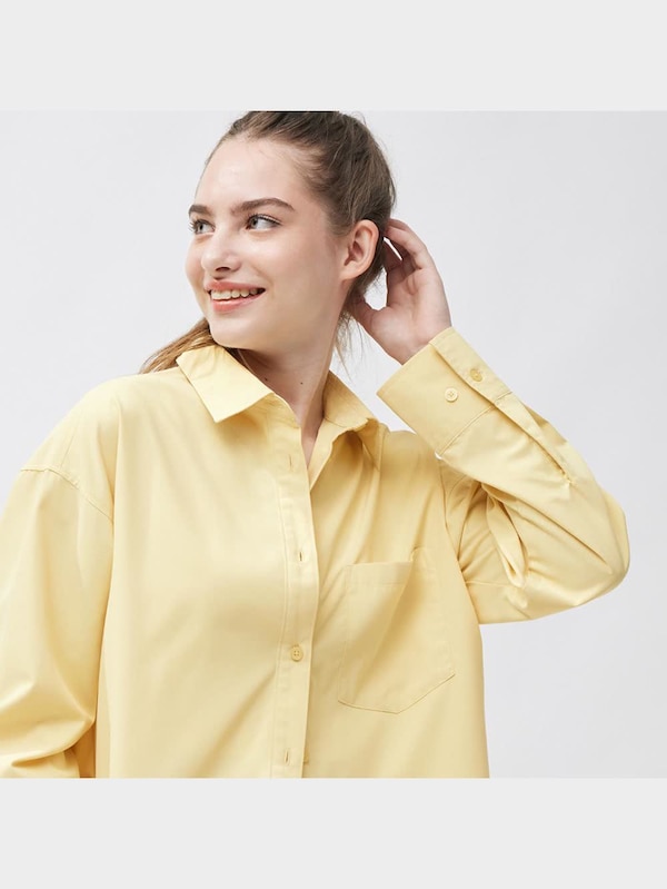 オーバーサイズシャツ(長袖)(UVカット機能付き)