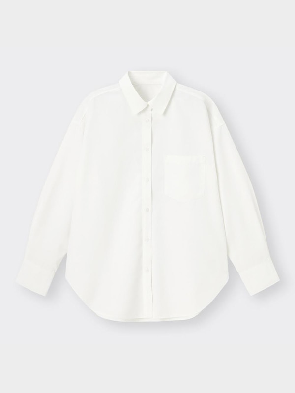 オーバーサイズシャツ(長袖)(UVカット機能付き)