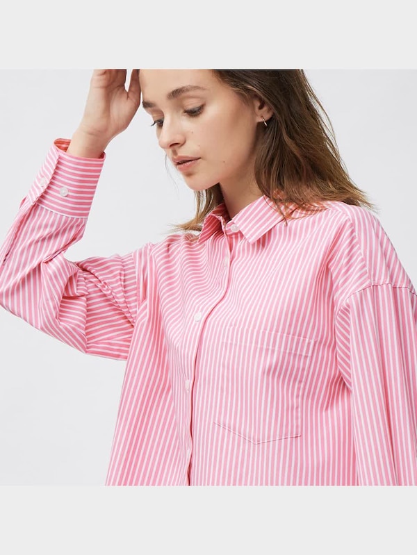 ストライプオーバーサイズシャツ(長袖)