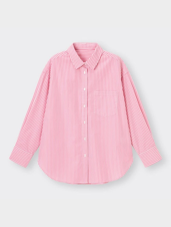 ストライプオーバーサイズシャツ(長袖)