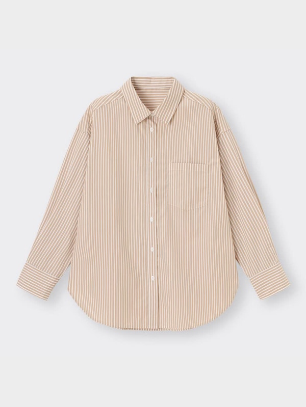ストライプオーバーサイズシャツ(長袖)