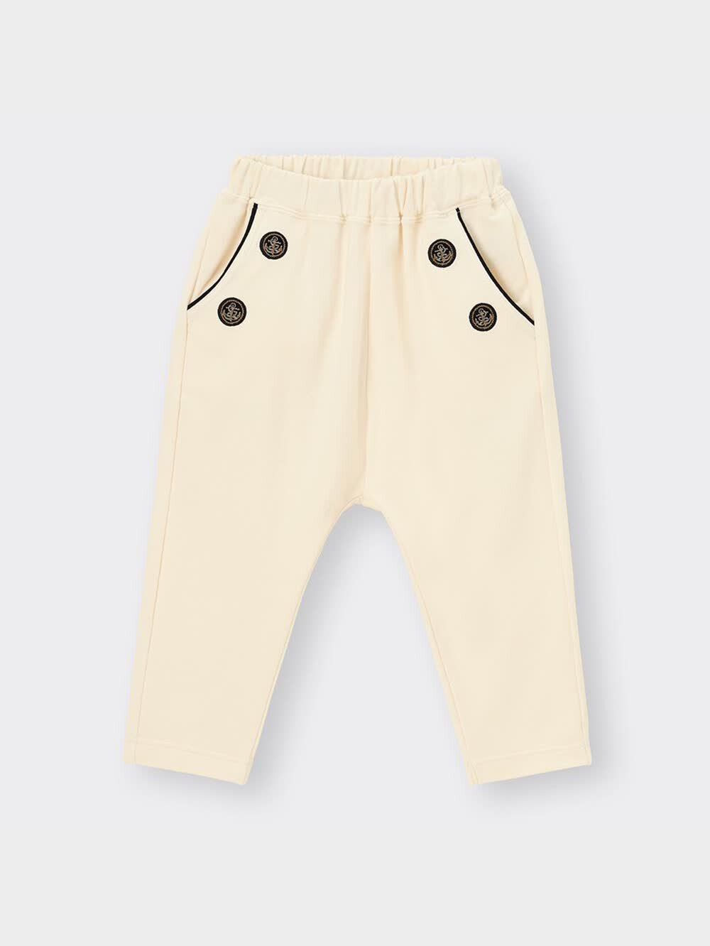 セレクト1番♡ GU公式 | BABY(TODDLER)サマナルパンツ(10分丈)(マリンボタン)