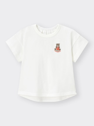 BABY(TODDLER)カンタンT(半袖)(ワンポイント) 【KIDS・TEEN】 【BABY(ベビー)】【GU公式/ジーユー】 【OFF WHITE】 BABY(TODDLER)カンタンT(半袖)(ワンポイント) 【KIDS・TEEN】 【BABY(ベビー)】【GU公式/ジーユー】 【OFF WHITE】