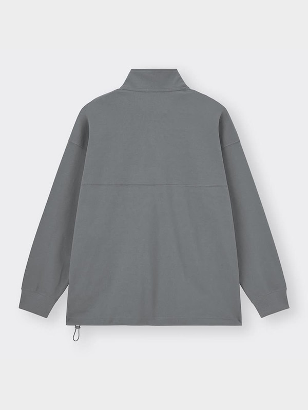 ヘビーウェイトオーバーサイズハーフジッププルオーバーT(長袖)