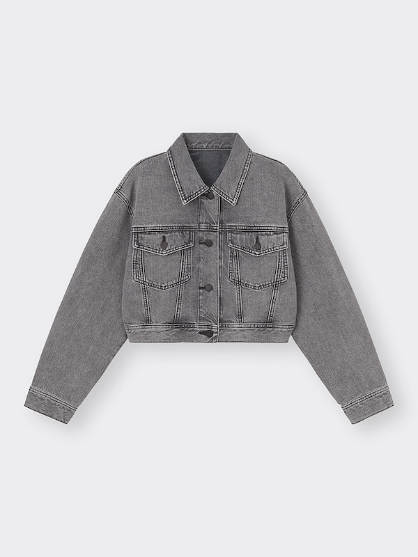 デニムクロップドジャケット