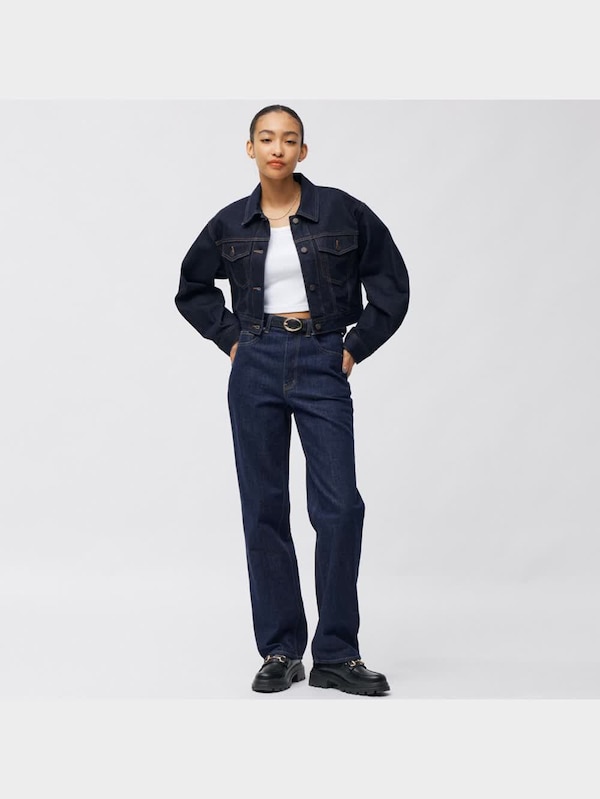 デニムクロップドジャケット