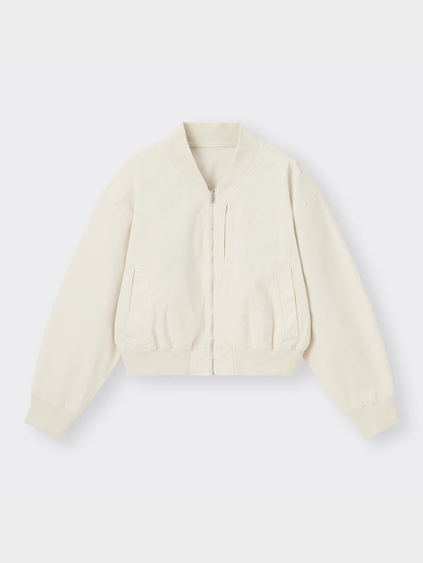 クロップドリブブルゾン+E