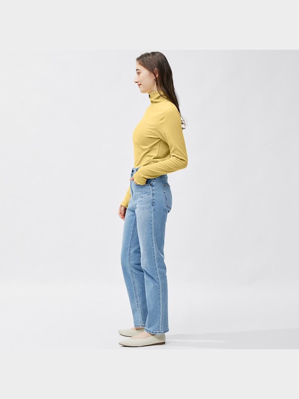 ミドルライズスリムジーンズ+E