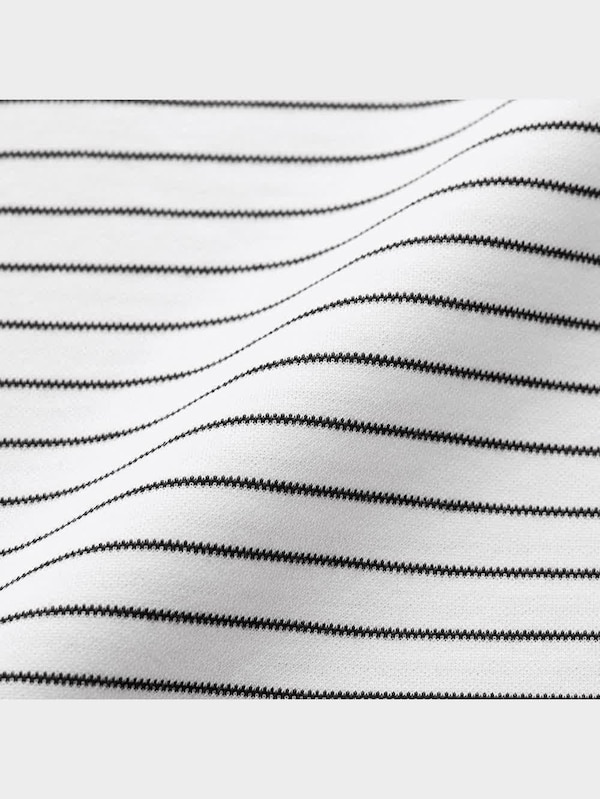 ドライポンチクルーネックT(5分袖)(ボーダー)