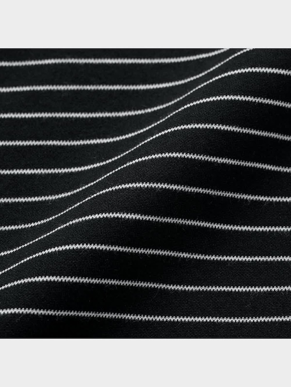 ドライポンチクルーネックT(5分袖)(ボーダー)