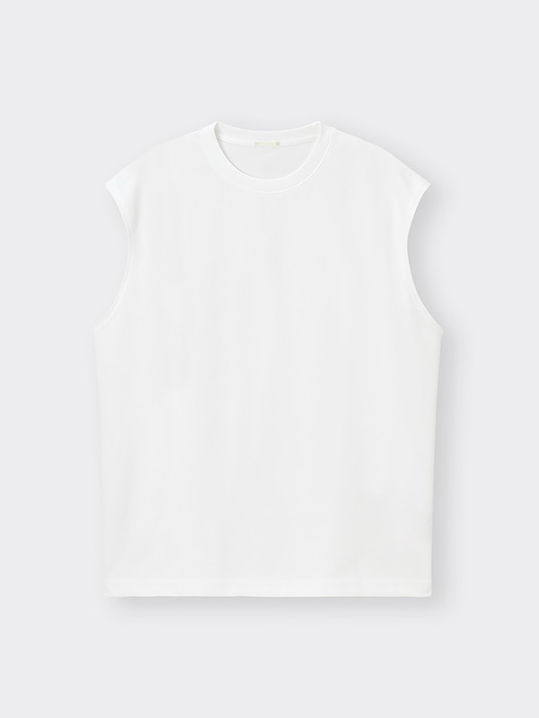 ドライポンチオーバーサイズスリーブレスT