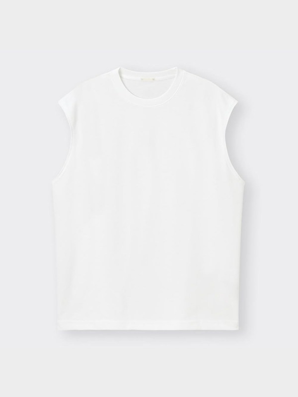 ドライポンチオーバーサイズスリーブレスT