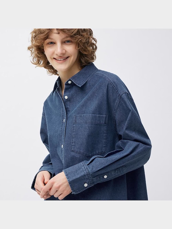 デニムロングシャツ(長袖)+E