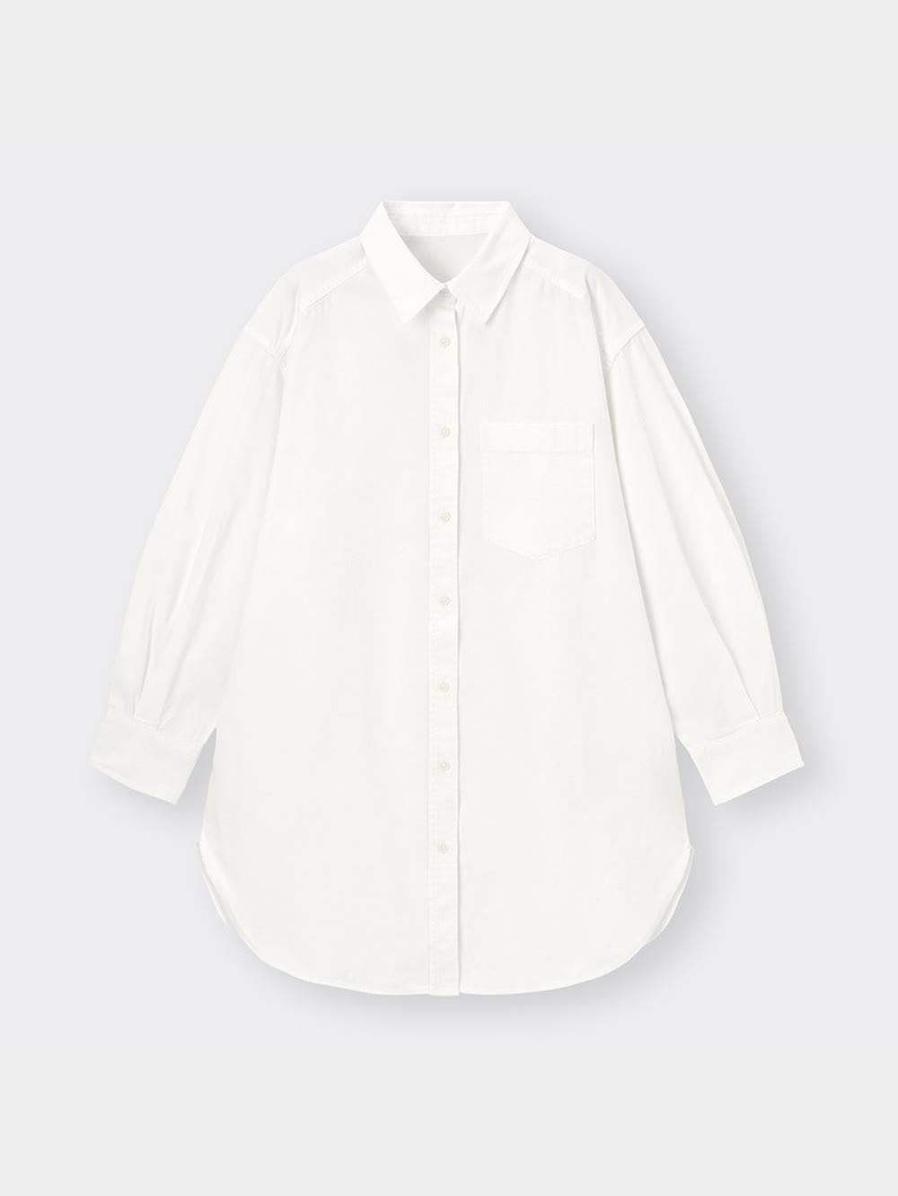 ★lovelyページです★ GU公式 | デニムロングシャツ(長袖)+E