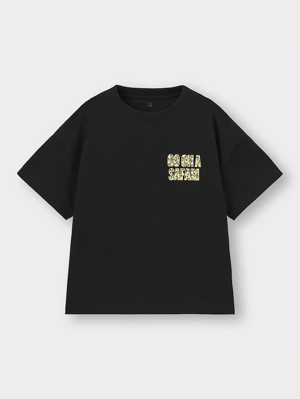 KIDS(男女兼用)オーバーサイズグラフィックT(半袖)(ロゴ)