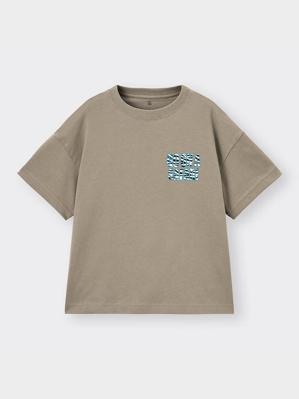 KIDS(男女兼用)オーバーサイズグラフィックT(半袖)(ロゴ)