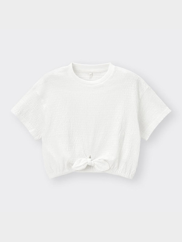GIRLSクロップドギャザーT(半袖)