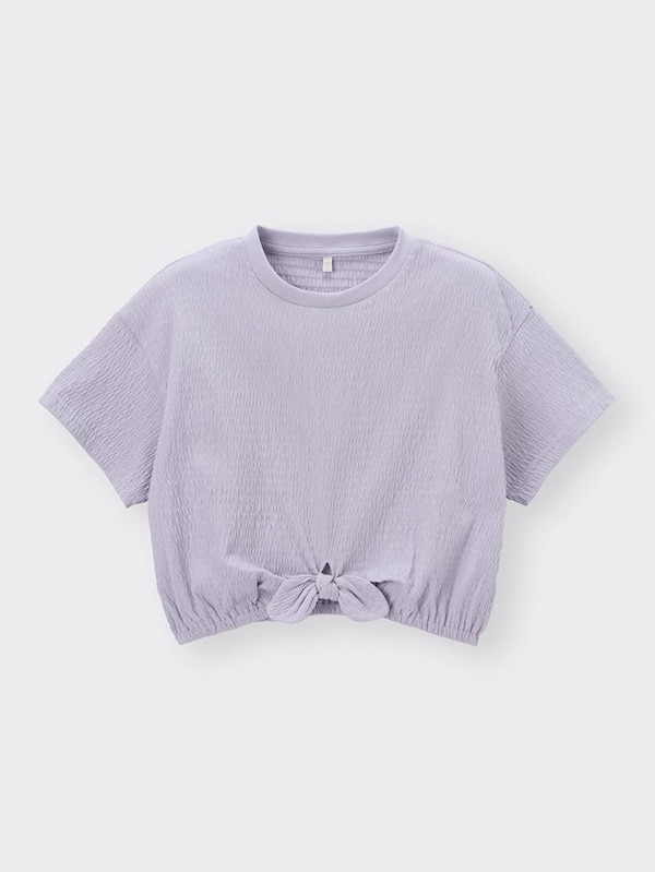 GIRLSクロップドギャザーT(半袖)