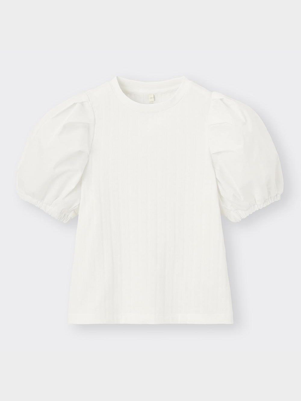 リール y GU公式 | GIRLSボリュームスリーブT(5分袖)