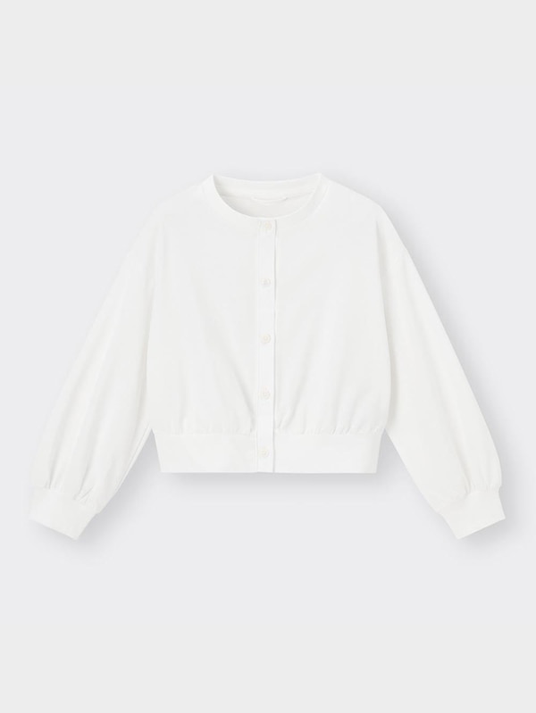 GIRLS UVカットボリュームスリーブカーディガン(長袖)