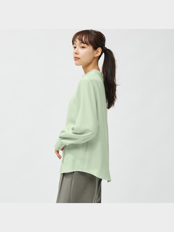 スタンドカラーブラウス(長袖)Z