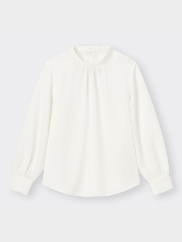 スタンドカラーブラウス(長袖)Z