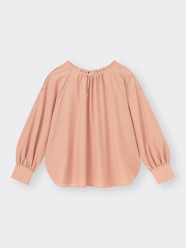 オープンショルダーブラウス(長袖)Z+E