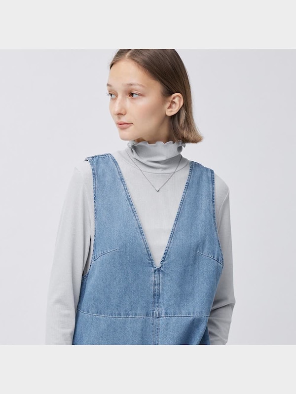 デニムジャンパードレス