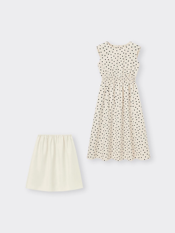 ドットプリントワンピース(ノースリーブ)Z