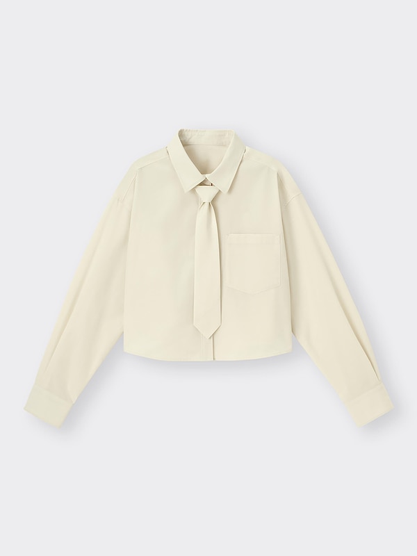 ネクタイ付きショートシャツ(長袖)Q