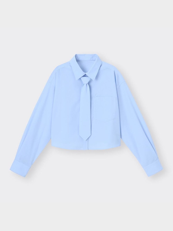 ネクタイ付きショートシャツ(長袖)Q