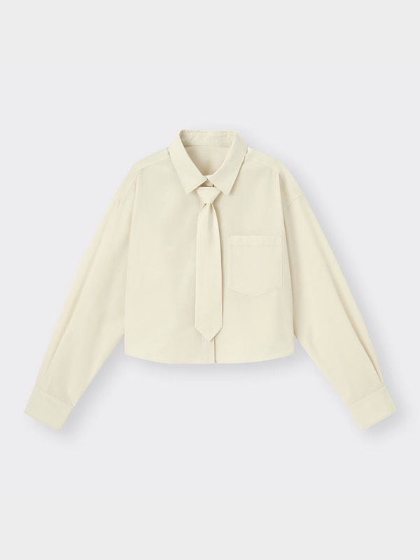 ネクタイ付きショートシャツ(長袖)Q