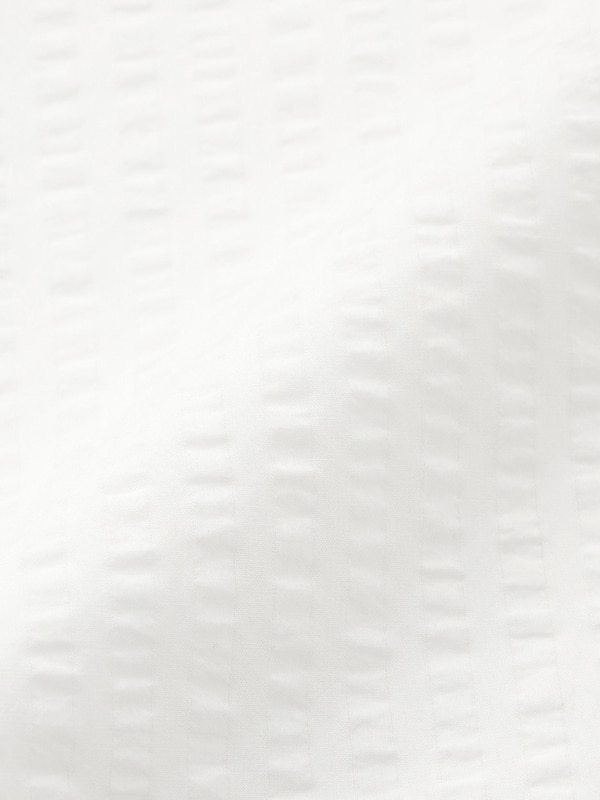 テクスチャーランタンスリーブブラウス(5分袖)Q