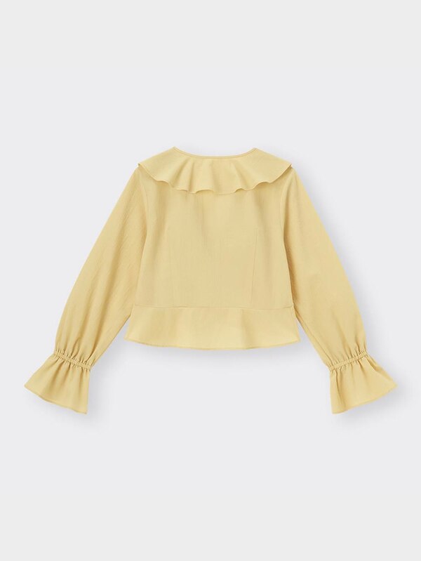 ラッフルボレロブラウス(長袖)Q+E