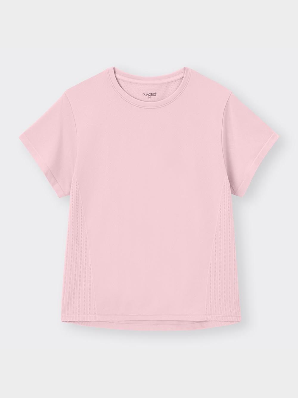 【関税込】 クルーネック 半袖 Tシャツ - ピンク NO WAY tシャツ /無地半袖ポケット付きクルーネックTシャツ