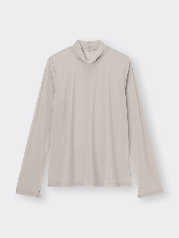 シアーハイネックT(長袖)