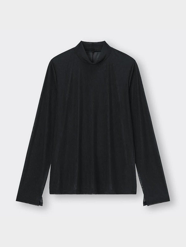 シアーハイネックT(長袖)