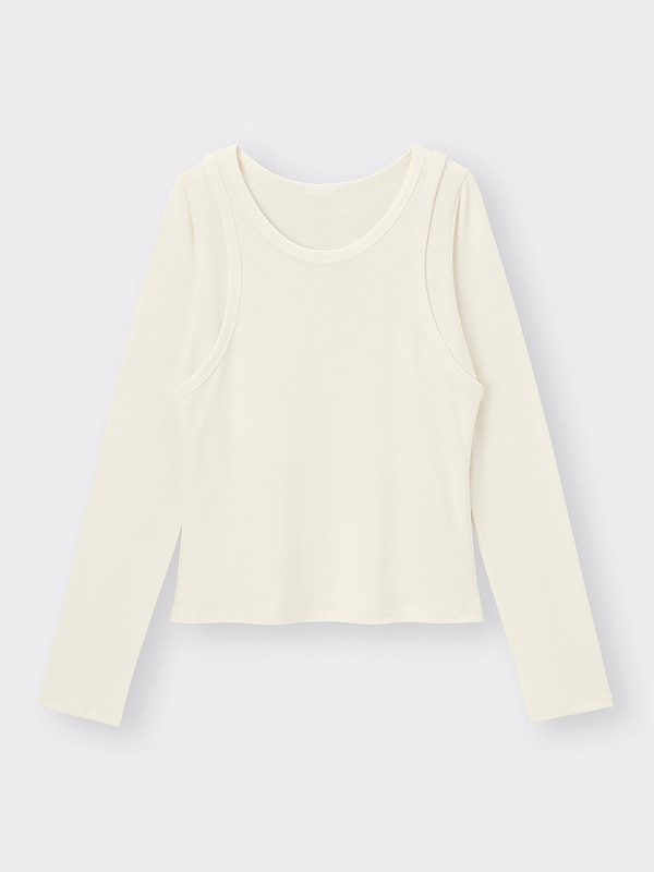 2ピースタンクトップレイヤードT(長袖)
