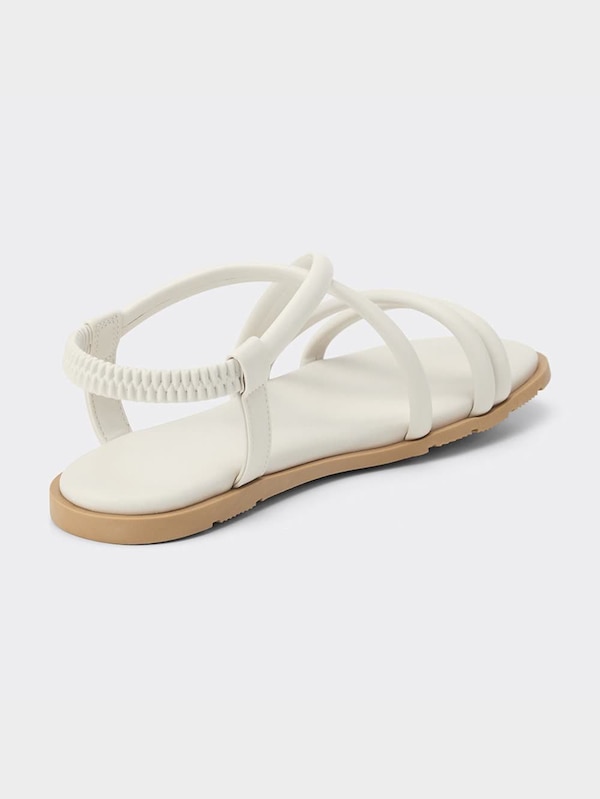 GIRLSナローストラップフラットサンダル+E