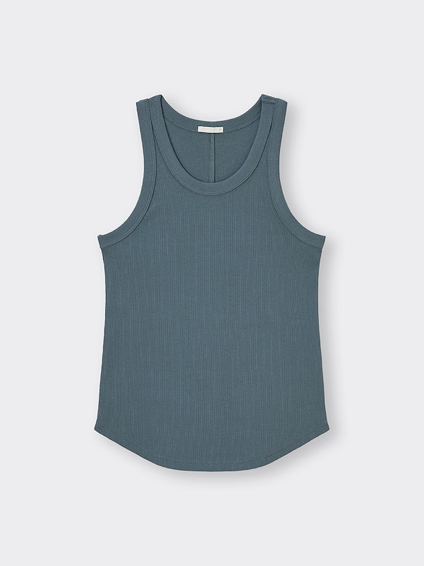 リブタンクトップ